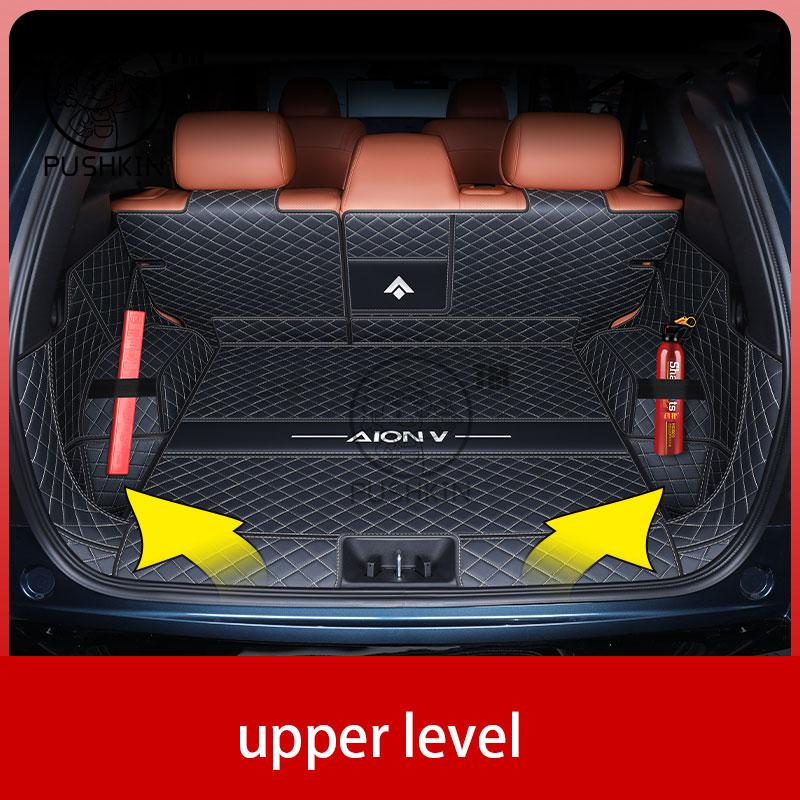 Car Trunk Mat Pad For GAC AION V 2025 2026 Car PU Leather Waterproof Car Rear Trunk Mat Floor Liner Carpet Interior Protective