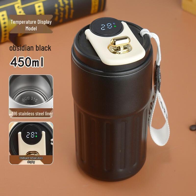 Changqi 316 Stainless Steel Smart Temperature Insulated Coffee Cup