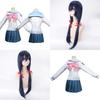 Stylish Sayaka Maizono Danganronpa Anime Uniform Costume Cosplay Suit With Wig