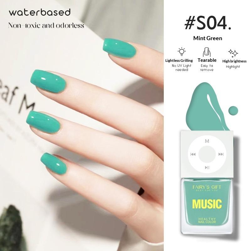 Water-based Nail Polish, No Baking Required, Long-lasting, Quick-drying, Peelable, Odorless, Brightens Hands and Feet.