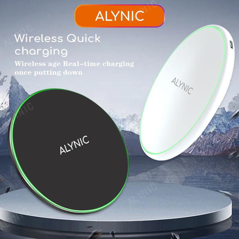 ALYNIC 15W Wireless Charger Pad Stand Chargers Desk Holder Fast Charging Dock Station for iPhone 15 14 13 12 11 X Samsung Xiaomi