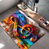 Colorful Musical Notes Design Suitable As a Non-slip Mat for the Living Room or Bedroom Sofa