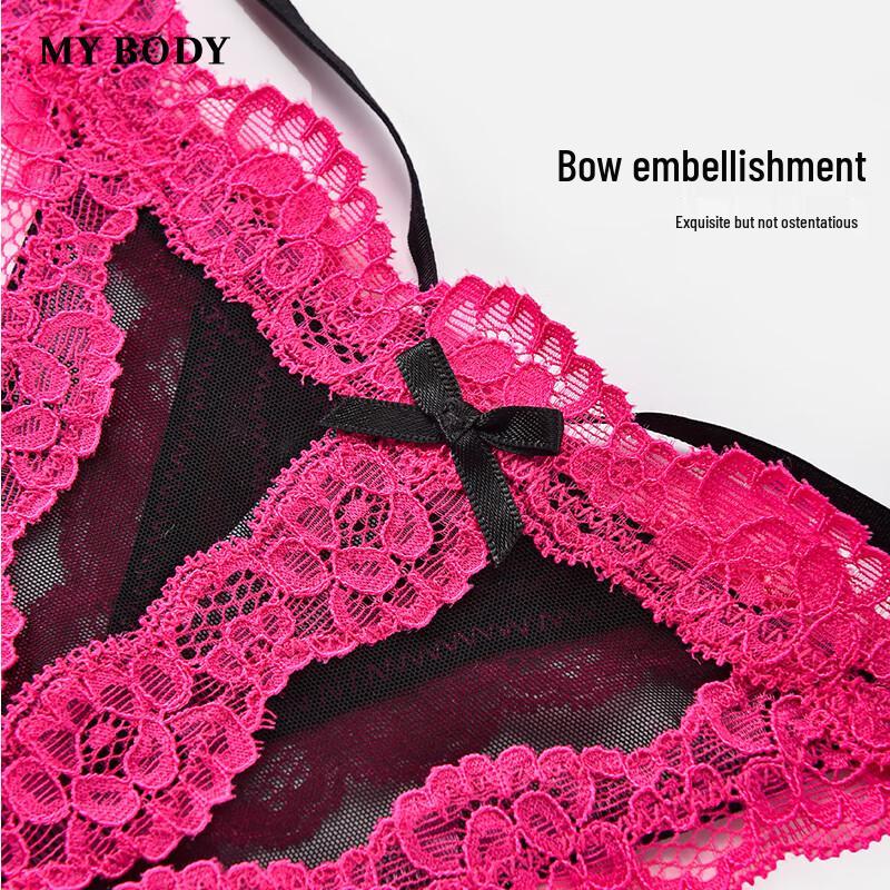 Mybody Damen Nahtloser Spitzen Low-Rise Tanga