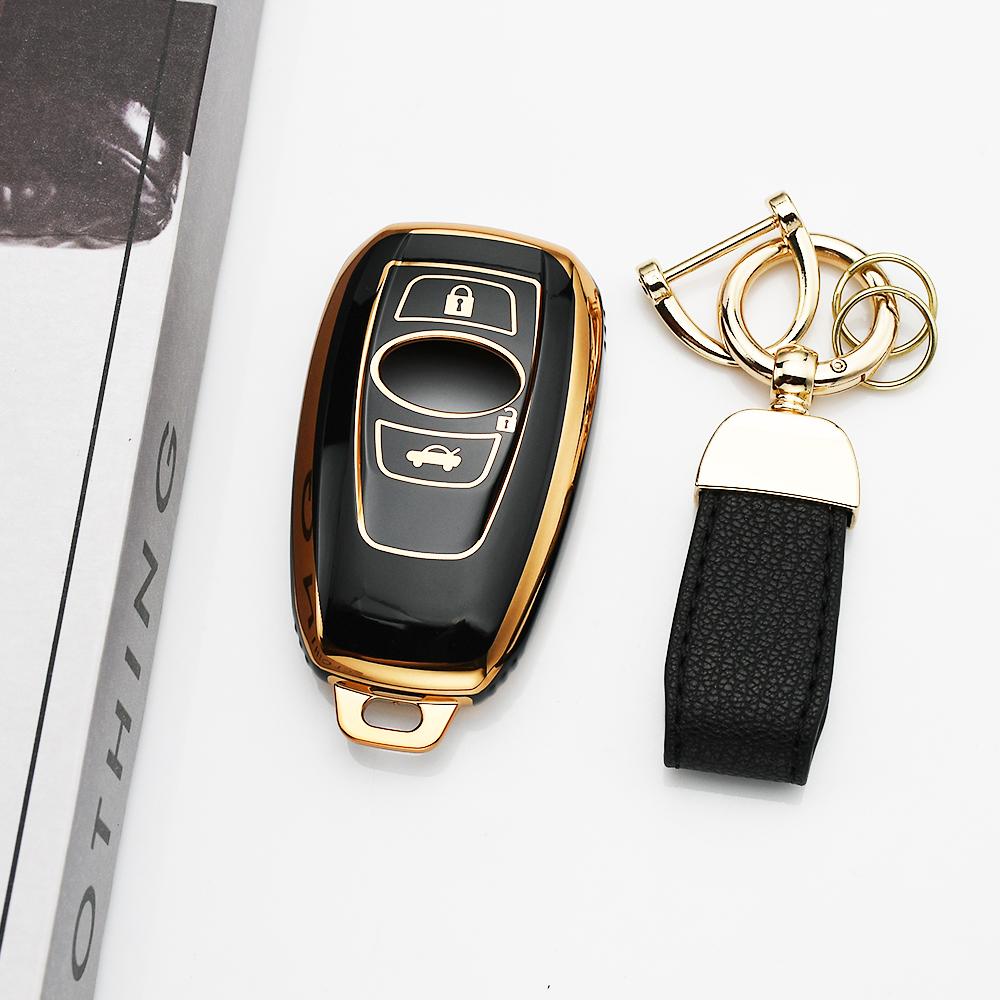 Tpu Shell Accessories Keychain For Subaru Outback Impreza Legacy Brz Wrx Xv Ascent Forester Car Key Case Cover Protected