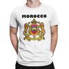 MOROCCO Lion Badge T Shirts for Men 100 Cotton Vintage TShirts Round Collar  Tees Short Sleeve Clothing New Arrival