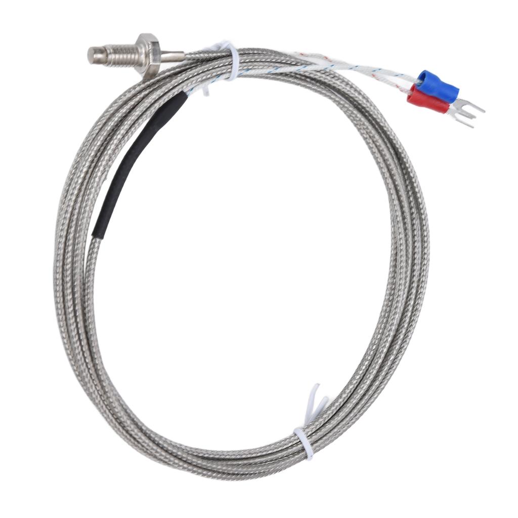 K Type Thermocouple Ground Shielded Wire Temperature Sensor Screw Probe 0‑450℃ WRNT‑01
