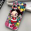 Akubi Girl Clear Silicone Soft TPU Phone Case For iphone 17 16 15 14 Plus 13 12 Mini 11 Pro Max Shell Capa