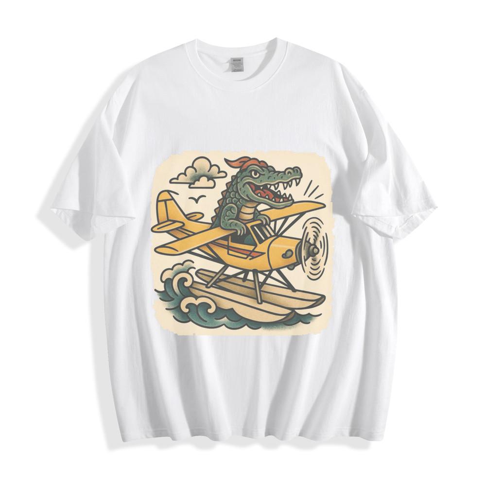 SkyCroc T-Shirt - Epic Flying Alligator Unisex Tee