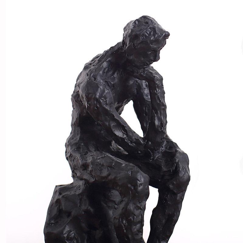 Elegante Moderno Minimalista Scultore Pensatore Fermalibri Scultura Decorazione Scrivania, Supporto per Libri Arte Astratta per Casa Ufficio, Regalo Creativo
