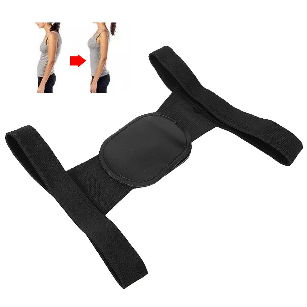 Adult Unisex Posture Corrector Brace Back Spine Support Hunchback Correction BeltBlack S