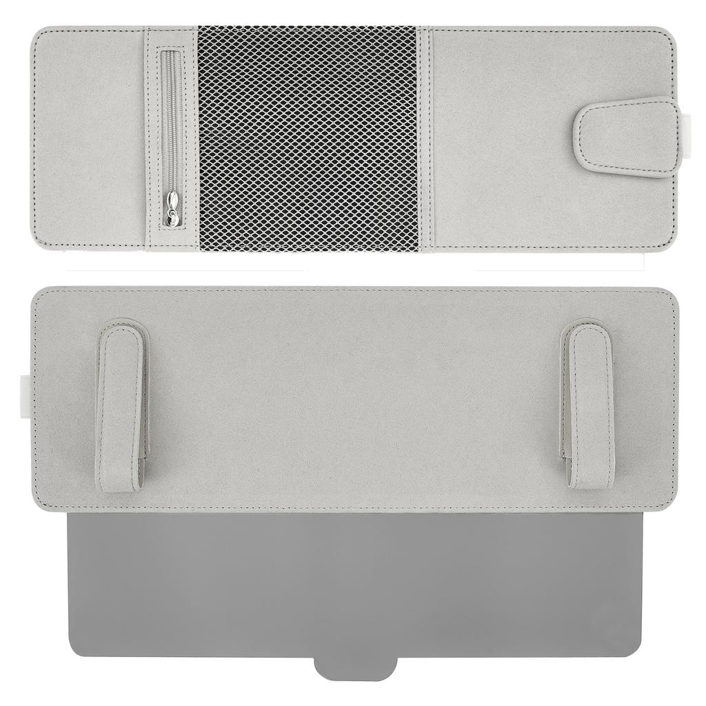 Universal Car Sun Visor Extender Anti-Glare Anti-UV Adjustable Interior Sun Blocker with Zipper Pocket and Side Opening Design