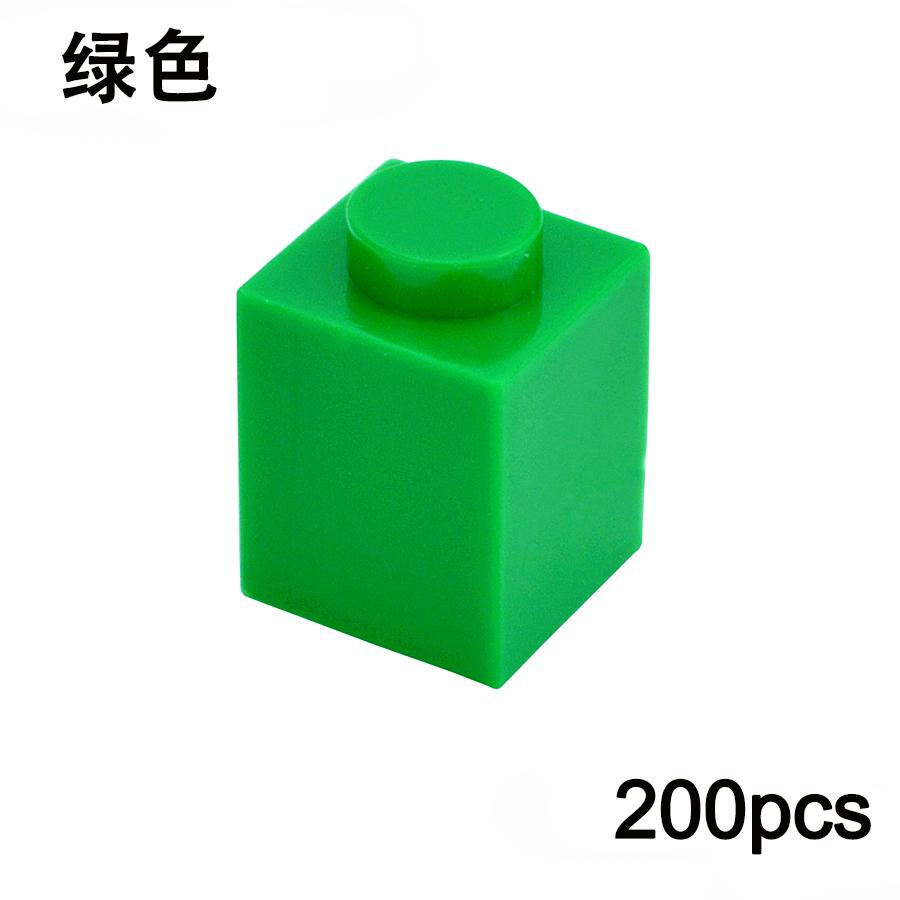 200PCS DIY 1x1 Dots Building Blocks Thick Figures Bricks Educational Creative Size 1*1 Dot Compatible With 3005 Toy for Children