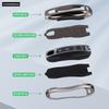 Zinc Alloy + PU Leather Car Key Case Cover Fob Holder Keychain For Porsche Cayenne 718 MACAN Panamera 911 Macan Boxster Cayman