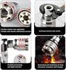 Adjustable Socket Wrench Set Multi-Function 3/8" Drive 10-19 Mm Adjustable Hex Universal Socket