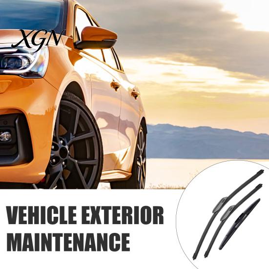 Durable Natural Rubber Wipers 3Pcs/Set Beam Wiper Blades for Chery Tiggo 8 Plus Pro All Weather Performance MAX 2020-2024, 23"+18"+9" Front