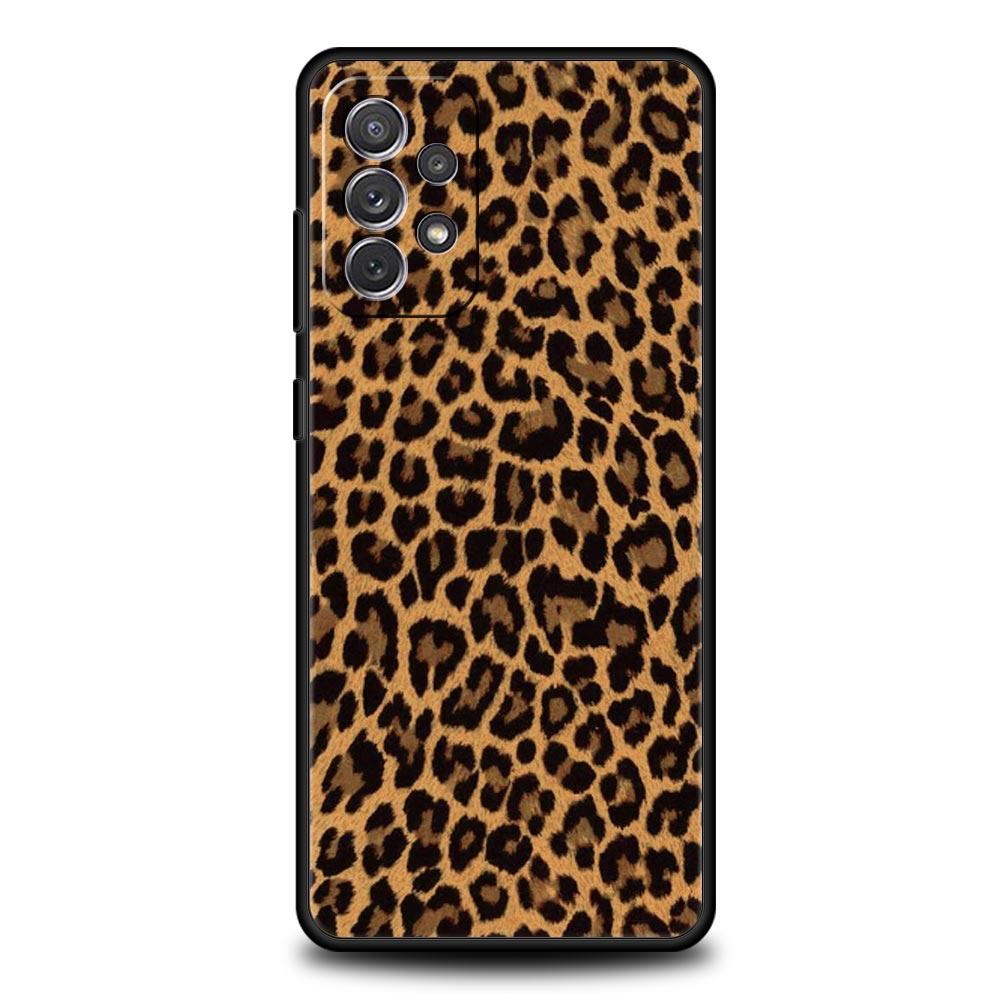 Phone Case For Samsung Galaxy A15 A13 A51 A71 A41 A31 A21S A03S A05 A35 A55 A23 A25 A33 A53 A73 5G Cover Leopard Cheetah print