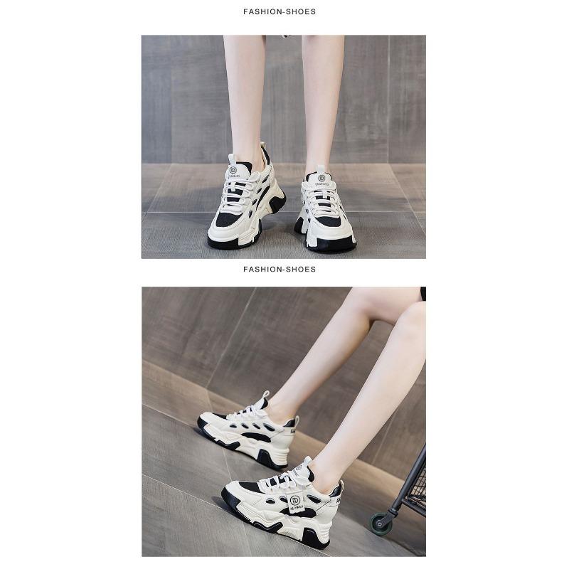 Women's Shoes Daddy Shoes, Mid-top Hundred Comfortable Muffin, Thick Bottom Within The High Casual Shoes