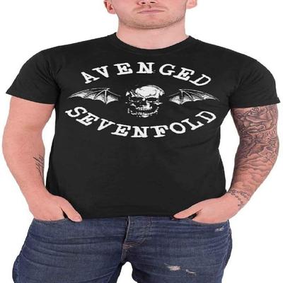 Avenged Sevenfold A7X Deathbat Crest Logo New Official Mens T Shirt [Apparel] Black