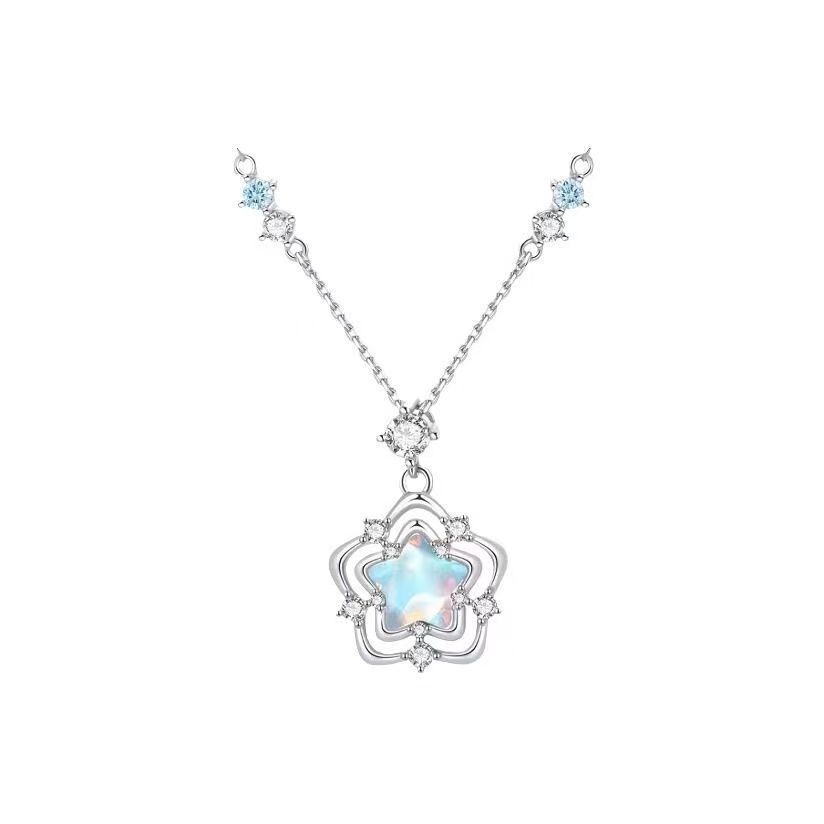 Summer Ocean Star Necklace Women's 2025 New Niche Design Fresh, Sweet and Delicate Clavicle Chain Birthday Gift