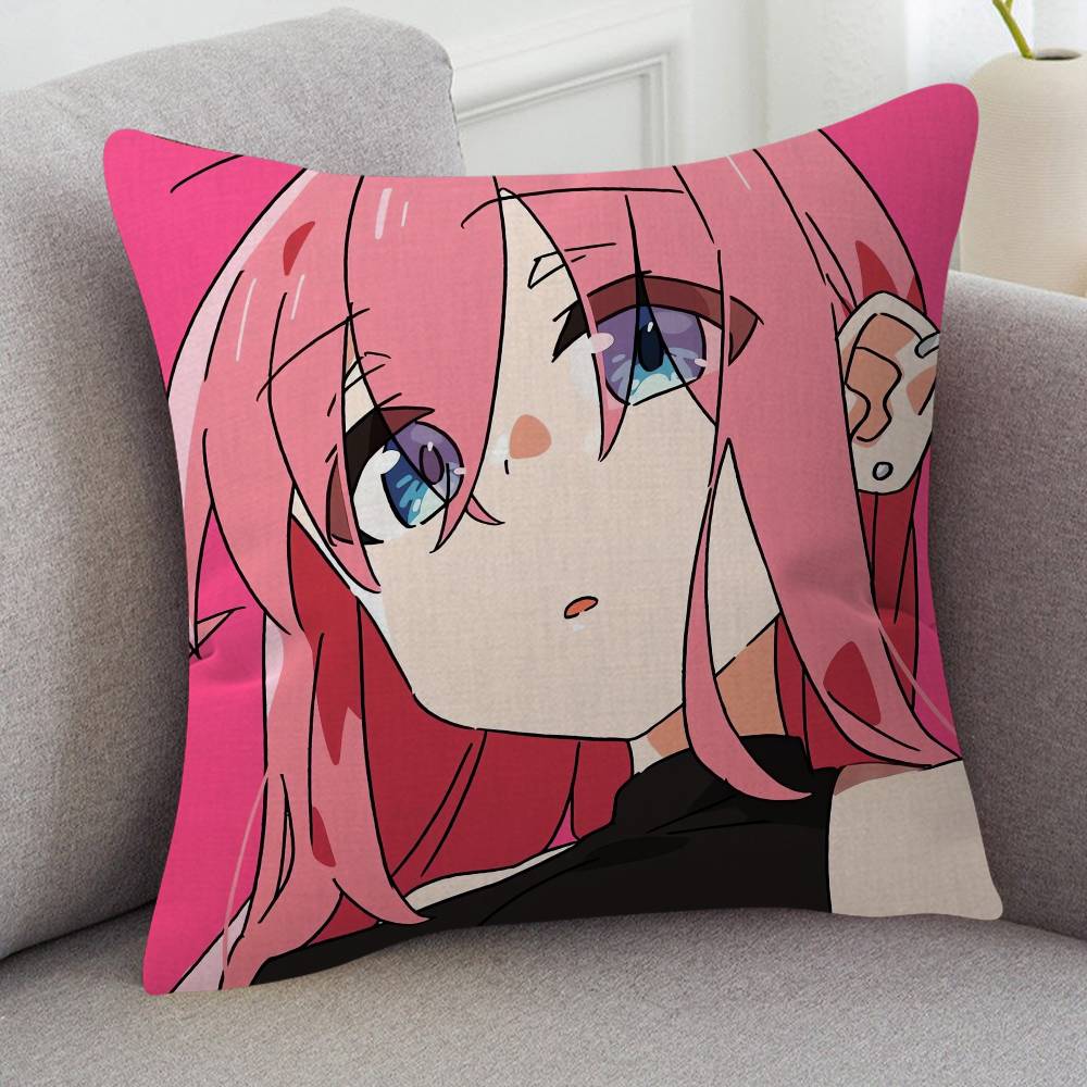Anime BOCCHI THE ROCK! Pillow Case Soft Double Sided Print Sofa Cushion Cover Throw Pillow Covers