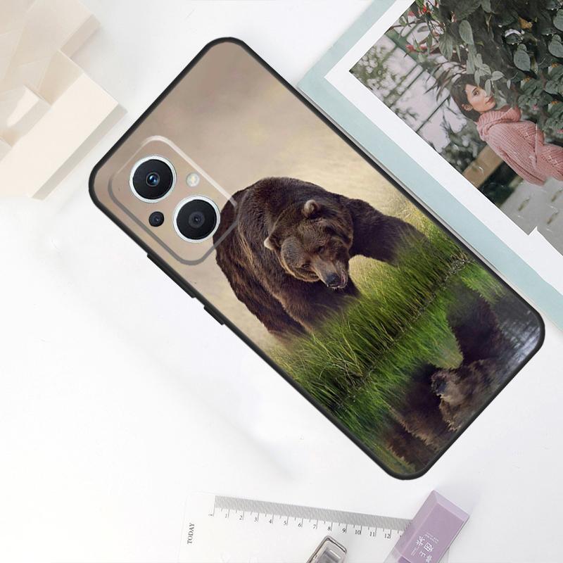 Grizzly Bear Case For OPPO Reno 8T 4Z 5Z 11F 10 Pro 4 5 6 8 7 Lite OPPO Find X6 X5 Pro X2 X3 Neo Cover