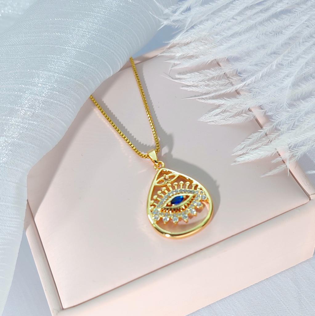 Devil'S Eye Necklace Female Design Personality Versatile Temperament Clavicle Chain