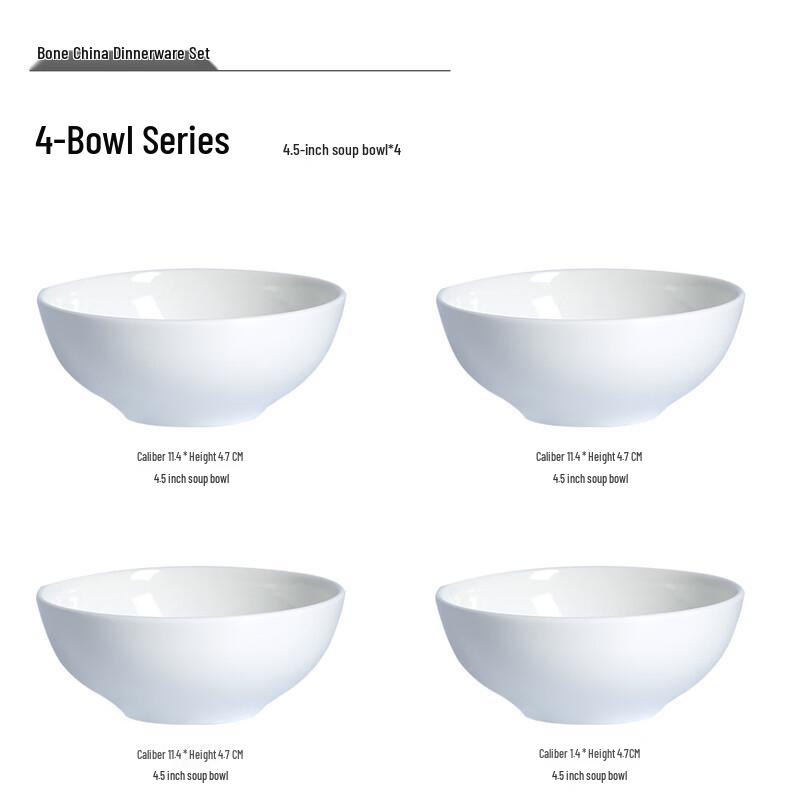 

RuHan First-Grade Bone China Dinnerware Set