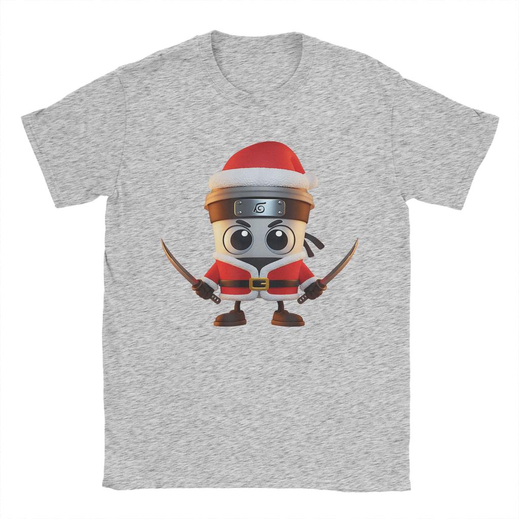 Men's T-Shirt Capuccino Assasino Italian Brainrot Xmas Santa Christmas  T-Shirts Harajuku  Summer Tees Streetwear Loose Clothes