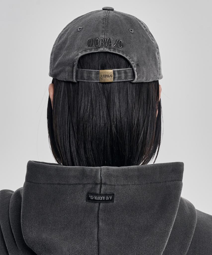 AJOBYAJO Wappen Washed Cap [Charcoal]
