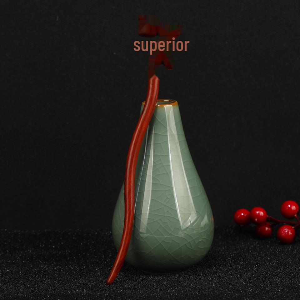 Elegantná zlatá sponka do vlasov z hodvábu a santalového dreva - Čínsky retro štýl vlasového doplnku