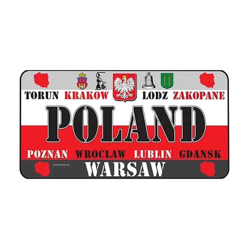 National Flag Metal Tin Sign Vintage Poster France Spain USA License Plate for Bar Home Restaurant Wall Decor 15x30cm