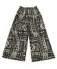 Antiqua Indian Cotton Regular Size Black Women's Wide-Patterned Pants, IYA-00009, (S-L Size), 05,