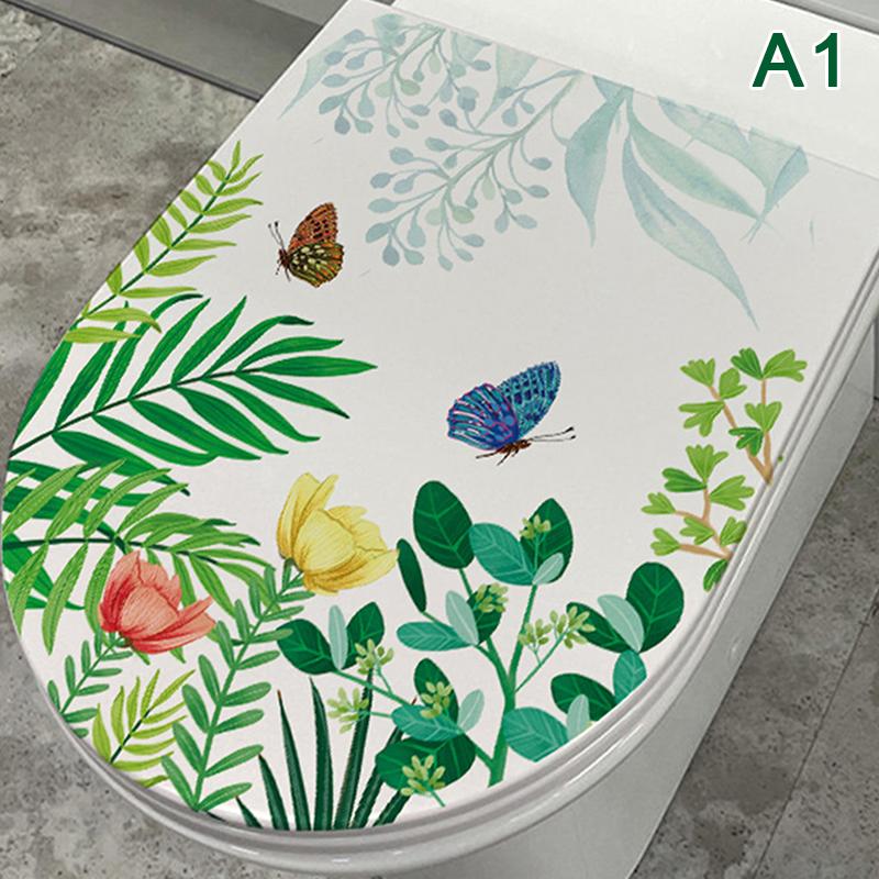 

Цветок Трава Птица Туалет Наклейка Самоклеящиеся Картины Съемные Наклейки Для Ванной Комнаты Декоративный Декор Окна Наклейки