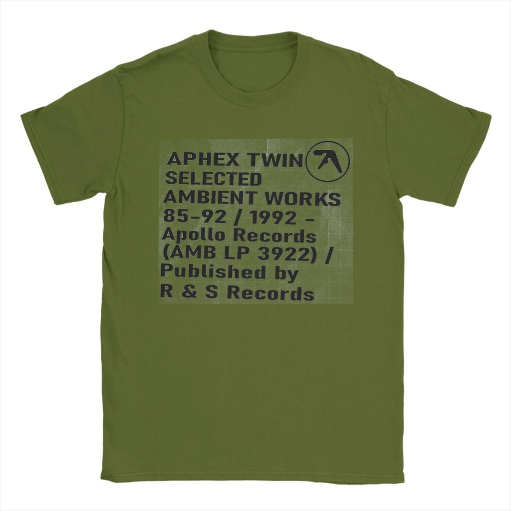 Aphex Twin T-Shirts Unisex Lustig 100% Baumwolle T-Shirts Rundhals Kurzarm T-Shirts Neuankunft Oberteile
