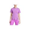 Adidas Koszulka Treningowa, Wygodna Oddychająca Fitness Krótki Rękaw Damska Fioletowa JG6057