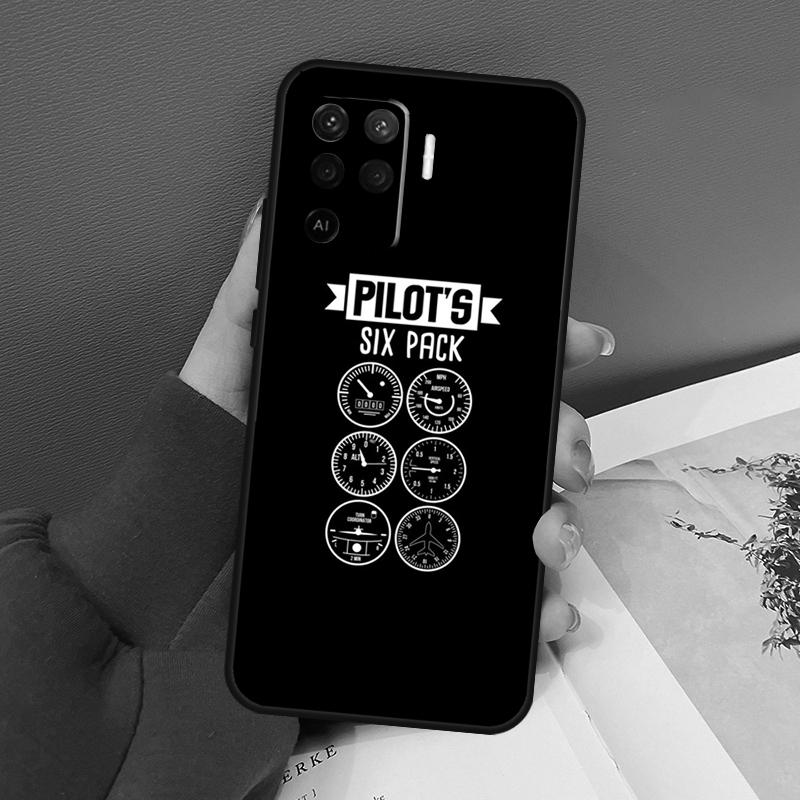 Aviation Aeroplane Pilot Cockpit For OPPO Find X3 X5 Pro A9 A5 A31 2020 A15 A16 A52 A72 A1K A83 A91 A54 A74 A94 A53S Case