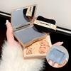 Facial Oil Absorption Paper With Mirror Puff Matte Oil Control Loose Powder Facial Wipes Oil Absorption Facial Clean Beauty