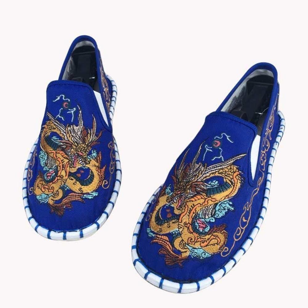

Canvas Shoes Men s Embroidery Breathable Casual Shoes 40