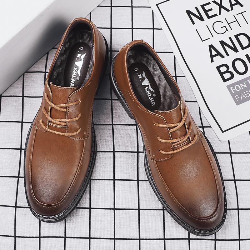 New Arrival Mens Oxford Shoes Casual Leather Shoes Men Formal Dress Footwear Leisure Business Sneakers Versatile Gentleman Shoes