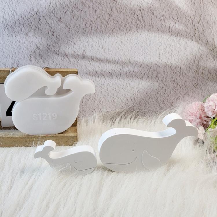 3D Whale Statue Silicone Molds for Epoxy Resin Craft Handmade Candle Chocolate Fondant Mould Silicone Soap Molds
