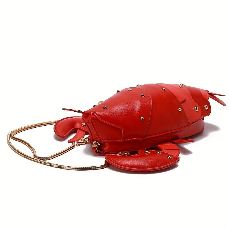 Bolso Pequeño con Cadena de Langosta para Mujer Estilo Preferencial Bolso Lindo de Hombro Único Cruzado