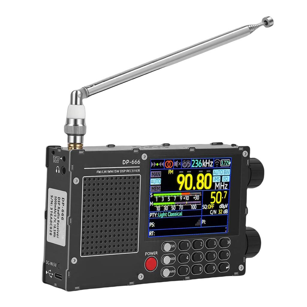 Full Band Radio FM LW MW SW 2.8 Inch     High Sensitivity Handheld Radio for Travel Outdoor Exploration