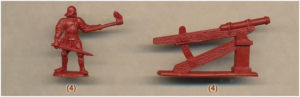Ultimatio Scale Medieval European Artillery Plastic Model Kit 24 RU72009 1/72 (8 Poses, Figures)
