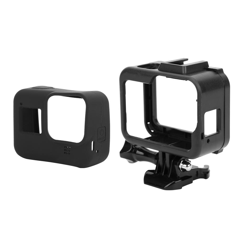 Silicon Cover Casing Protection Extension Frame Set Accessory for Gopro8 Action Camera