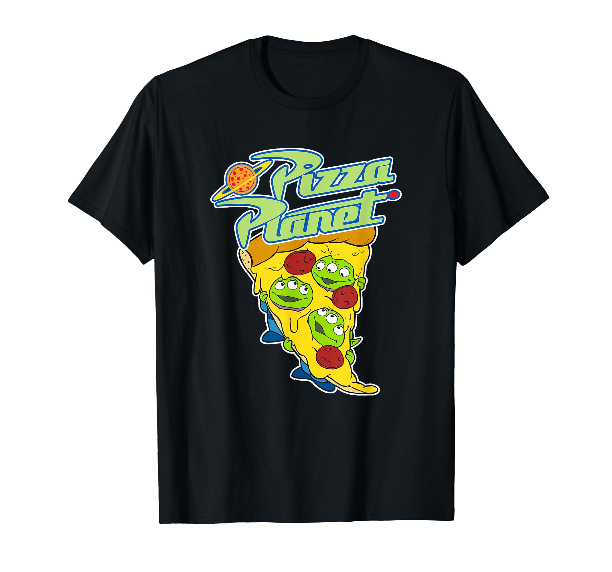

Disney Pixar Toy Story Pizza Planet Triple Slice Cute Alien T-Shirt
