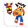 Spiky Haired Crashed Building Blocks - Creative Animal Figure Model Bricks Kit Construction Toys Gift for Fans