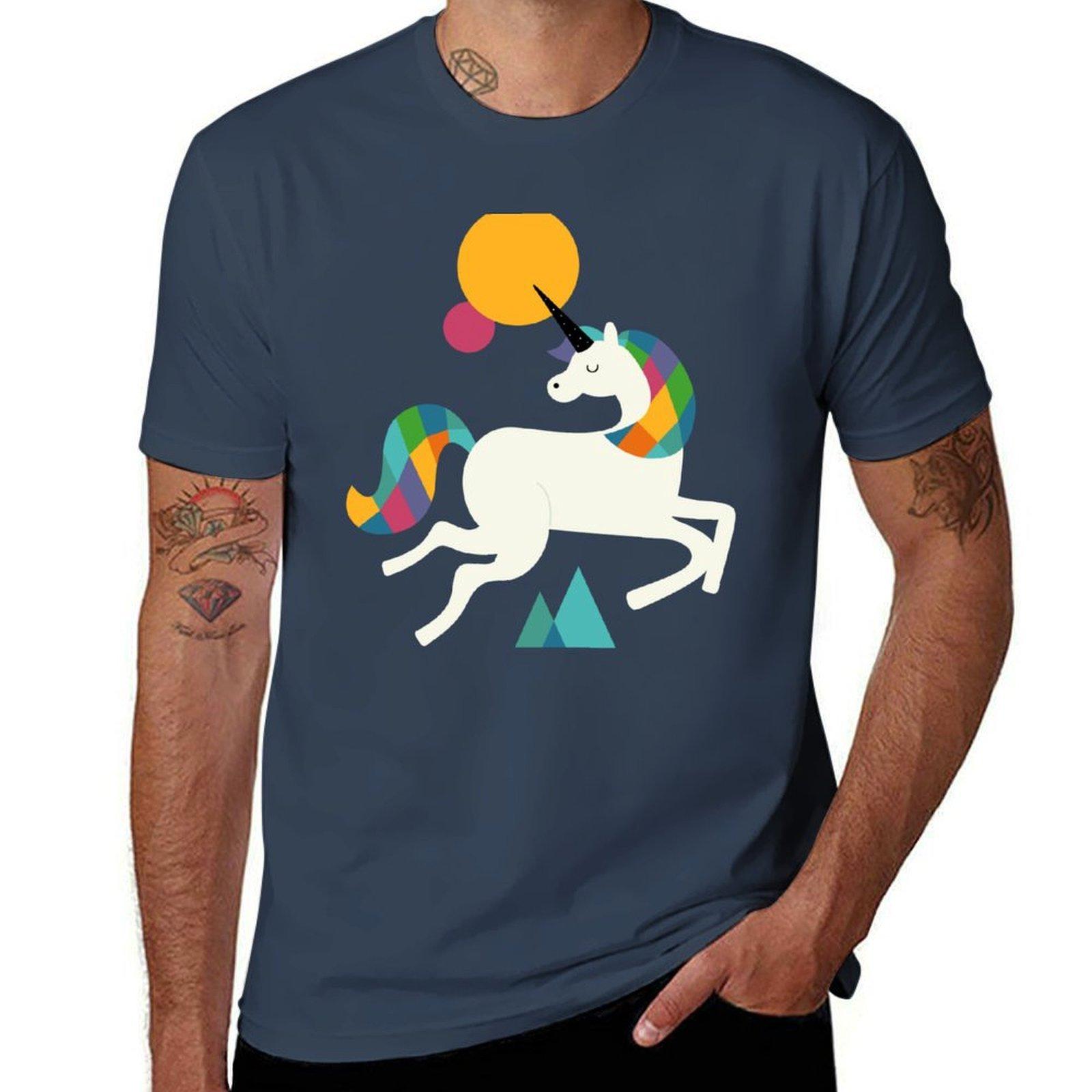 To be a unicorn TShirt Trendy Print Short Sleeve TShirt S