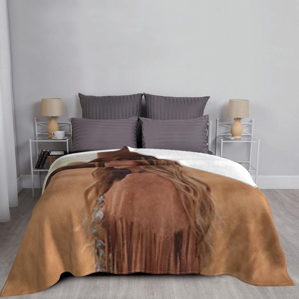 Lainey Wilson - Country's Cool Again Porträt-Decke Weiche Flanell-Kuscheldecke Plüsch für Bett Wohnzimmer Picknick Reisen Sofa