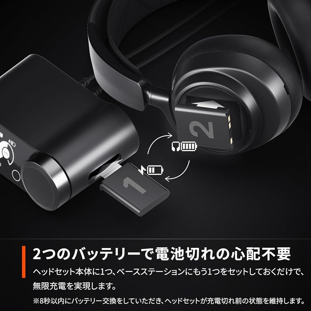 SteelSeries Arctis Nova Pro Wireless X Lightweight Gaming Headset with Active Noise Cancelling Hi-Fi Sound for Xbox PC PS5 Switch Black