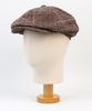 Yunibeosyeolkemiseuteuli Glencheck Brown Wool Newsboy Cap